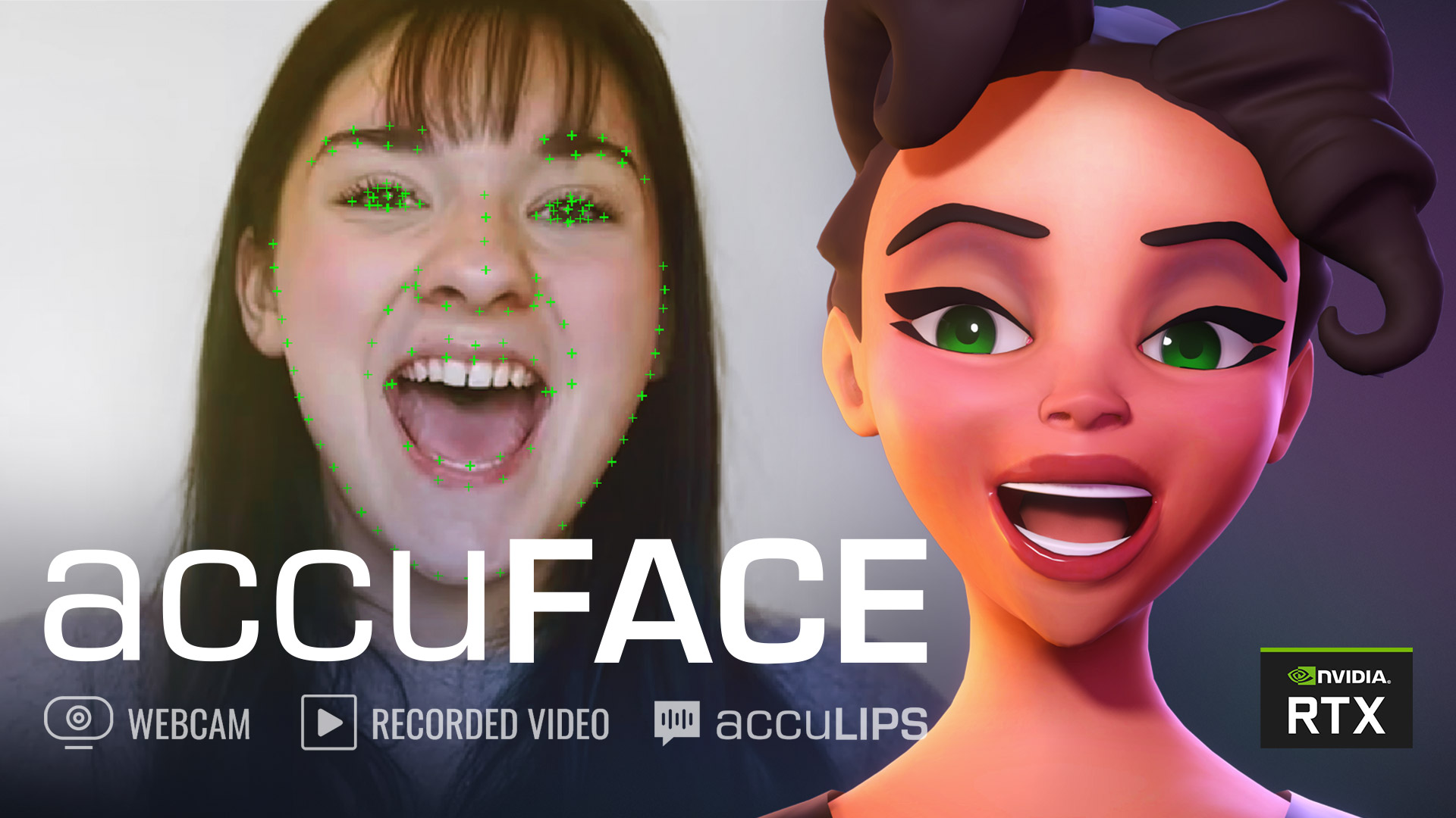 AccuFACE screenshot - Particle and Timeline Editing