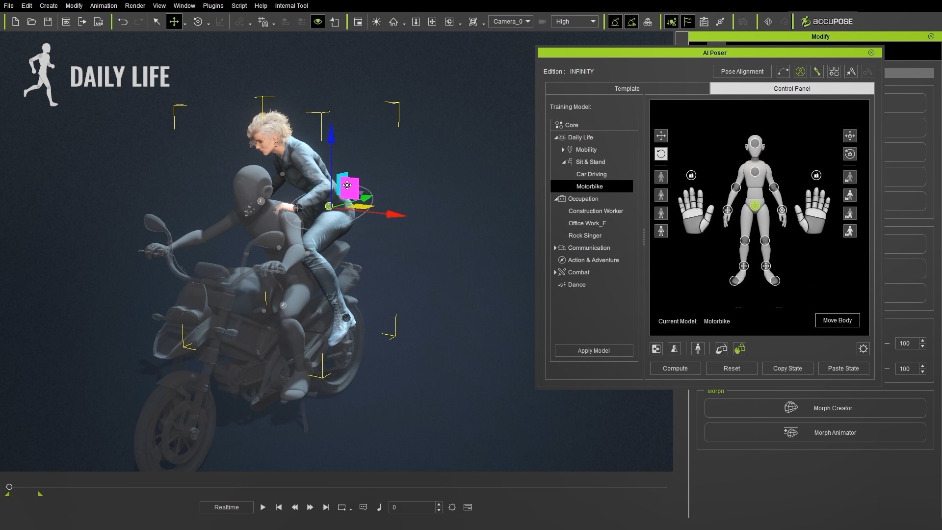 AccuPOSE screenshot - Daily Life