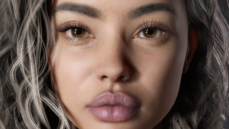 Layering skin details with SkinGen - before