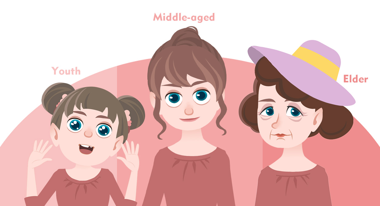 2d hair animation - vector buddies