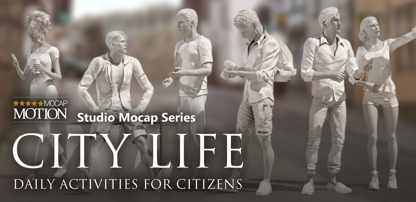 3d mocap to 2d-city life