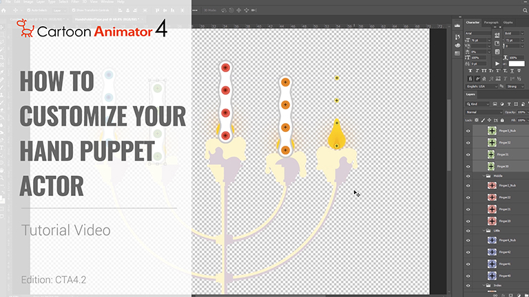hand animation-how to custom your hand puppet actor tutorial video