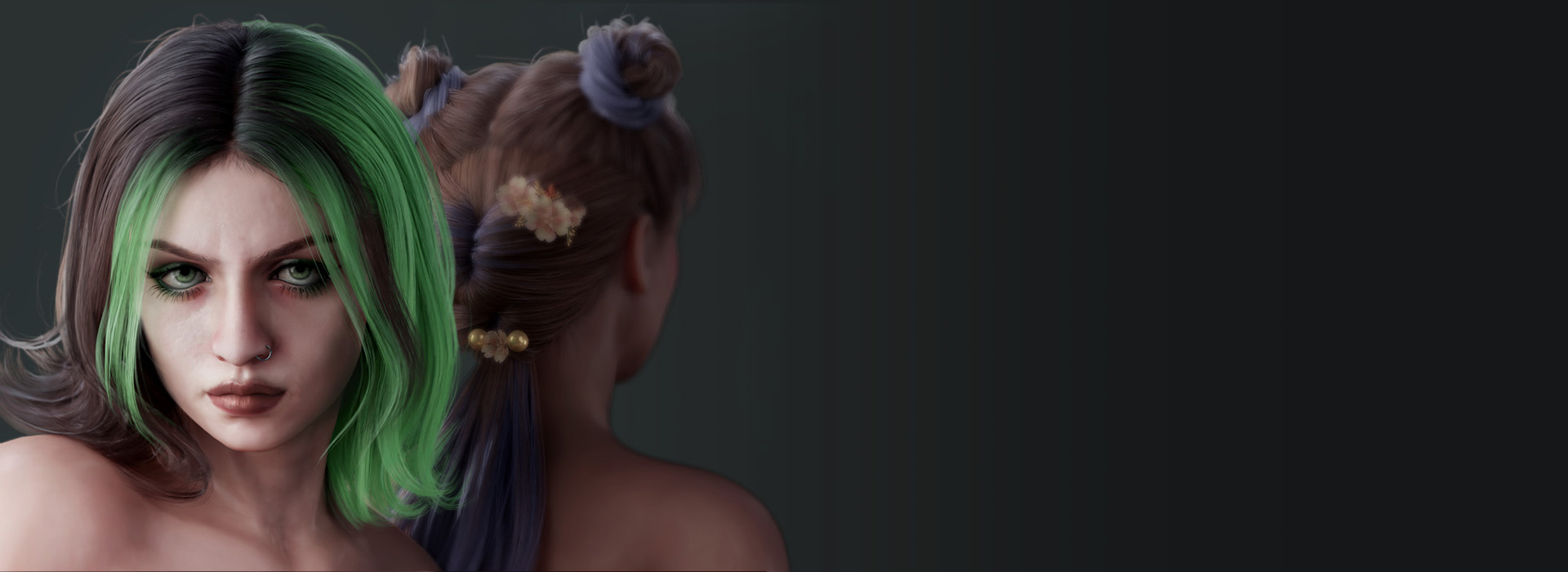 3D Hair - Hair Builder 2 -eGirl