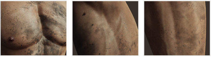 realistic skin-dirt