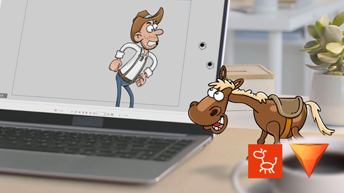 video compositing - 2d animation in live action footage made with cartoon animation 4 and hitfilm