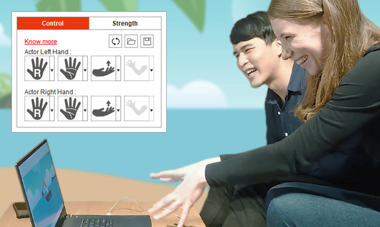 hand motion capture mocap animation - Gesture Mirror and Duplication