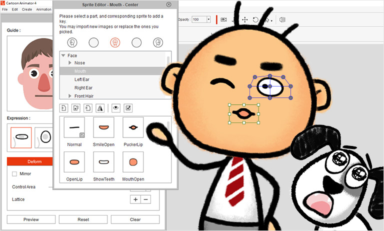 facial motion capture mocap animation - customize your own expressions