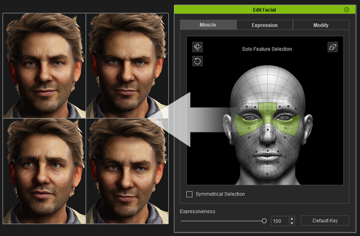 face generator - ai generated face - facial expression