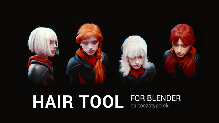 blender 3d animation - blender pipeline hair tool