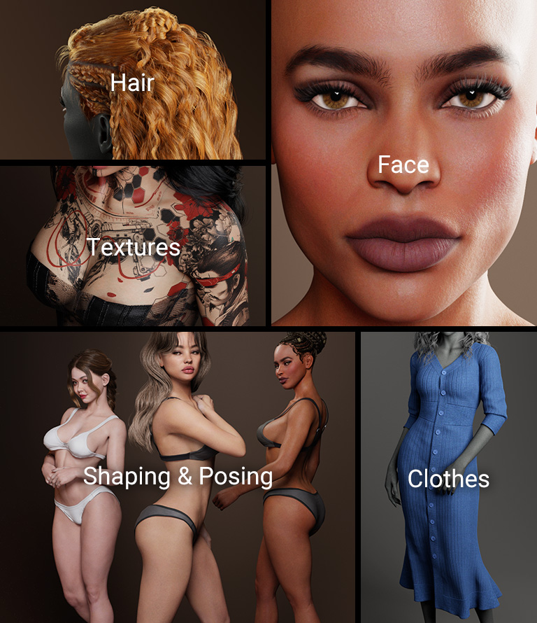 CC convertable Daz Assets