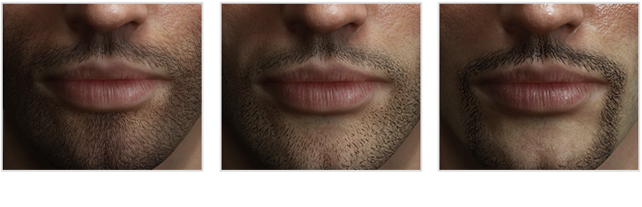 realistic skin-beard