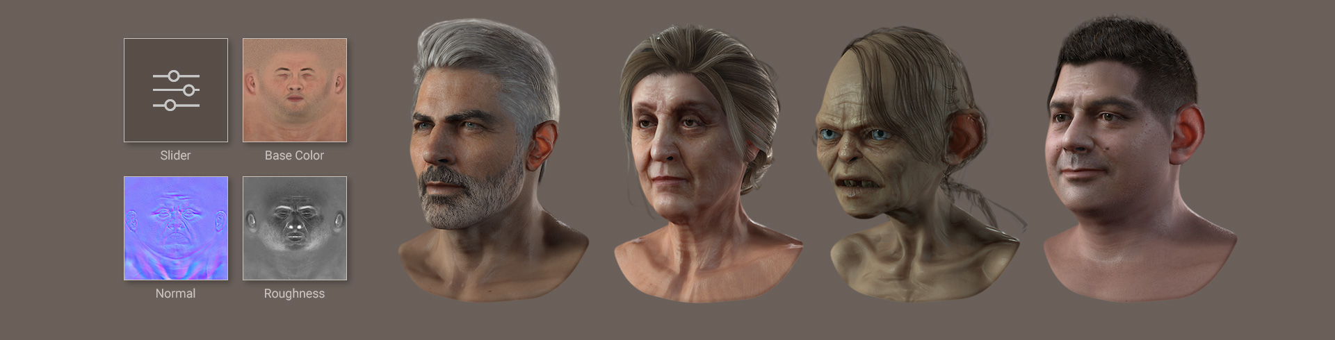 head morph-realistic head