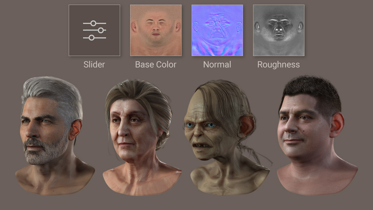 head morph-realistic head