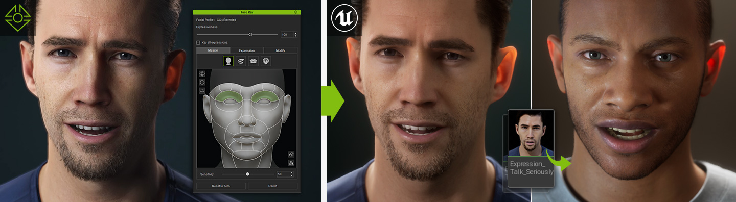 unreal character animation - iclone unreal live link asset transfer