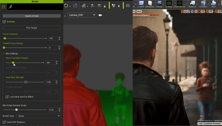 unreal animation - camera