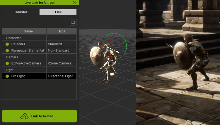 unreal animation - light