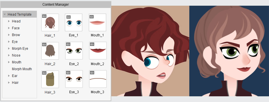 360 head creation - 3D head facial feature