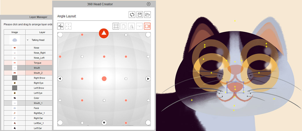 360 head creation - 360 head smart widget