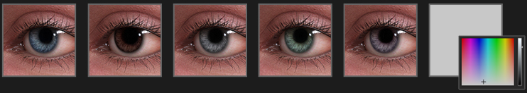 headshot - 3d face eye texture options