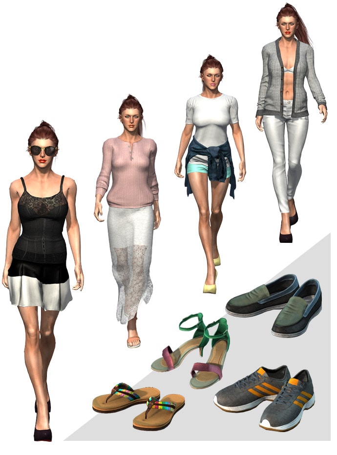 Character Creator Essential Bundle - 88 Casual Clothing Items